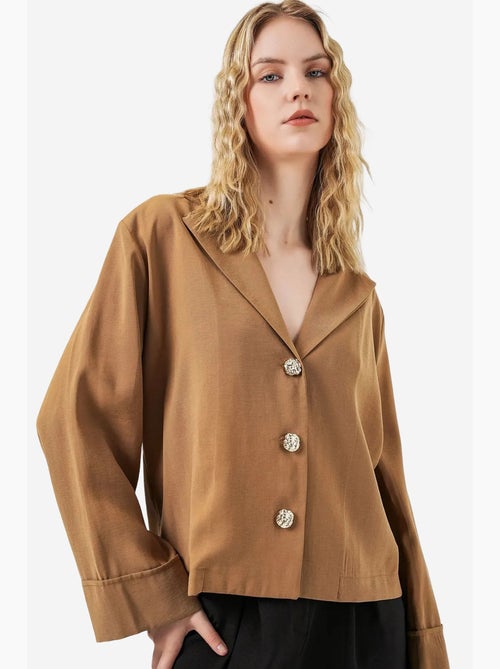 Giacca blazer oversize con chiusura a bottoni bdart - Kiabi Giacca blazer oversize con chiusura a bottoni bdart - Kiabi