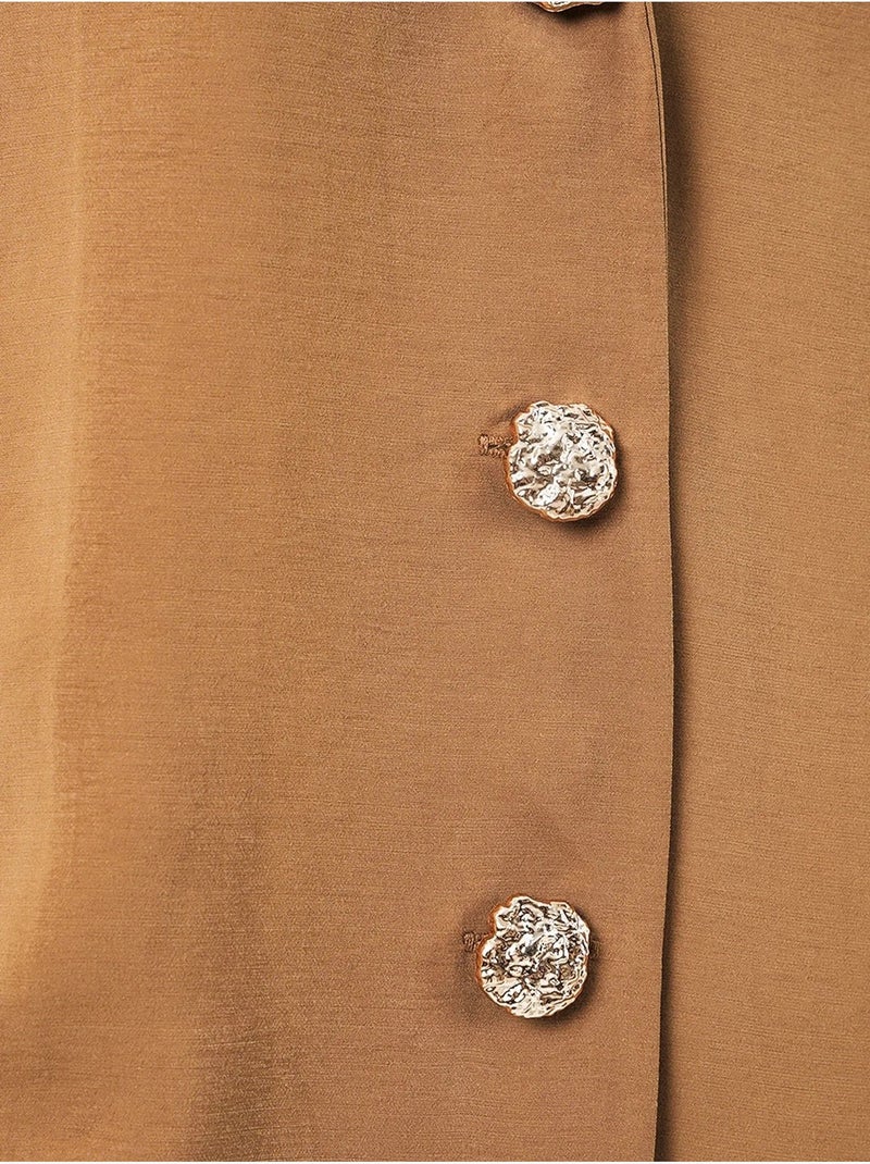 Giacca blazer oversize con chiusura a bottoni bdart Cammello - Kiabi