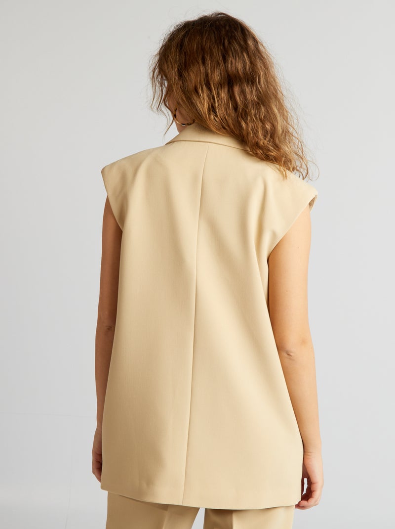 Giacca blazer senza maniche BEIGE - Kiabi
