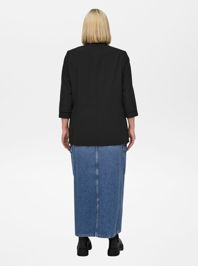 Giacca blazer tinta unita 'Only Carmakoma' NERO - Kiabi