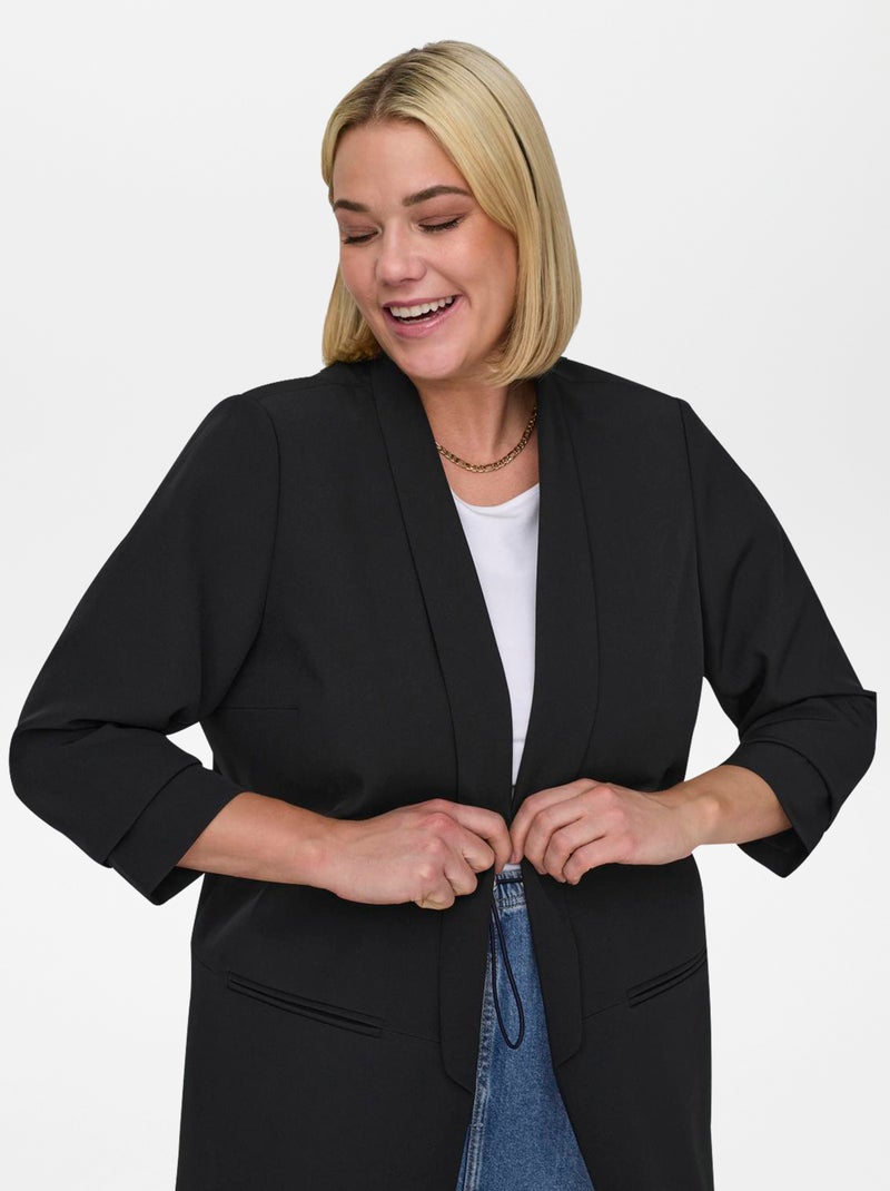 Giacca blazer tinta unita 'Only Carmakoma' NERO - Kiabi