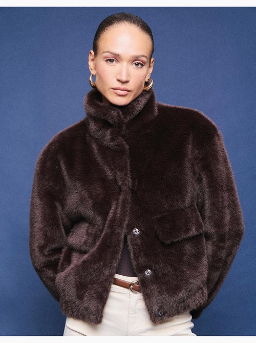 Giacca bomber a effetto pelliccia, mo fashion - Kiabi