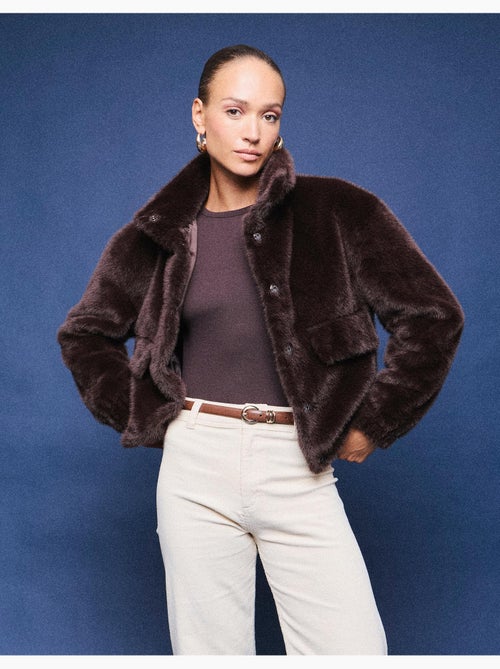 Giacca bomber a effetto pelliccia, mo fashion - Kiabi