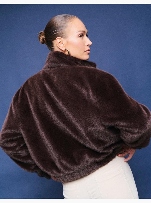 Giacca bomber a effetto pelliccia, mo fashion - Kiabi