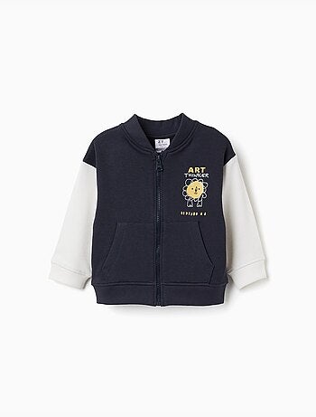 Giacca bomber con stampa di leone