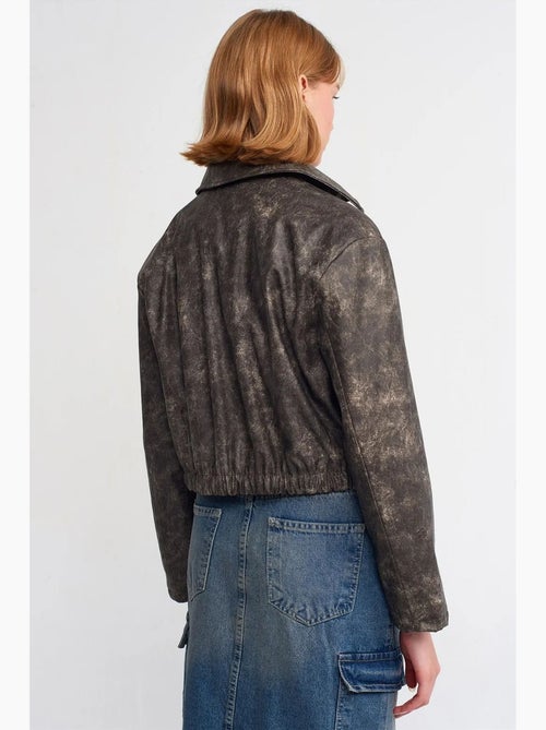 Giacca bomber corta in ecopelle dilvin - Kiabi Giacca bomber corta in ecopelle dilvin - Kiabi