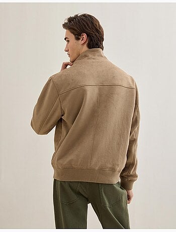 Giacca bomber effetto camoscio, MO Fashion