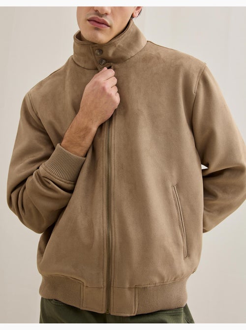 Giacca bomber effetto camoscio, MO Fashion - Kiabi