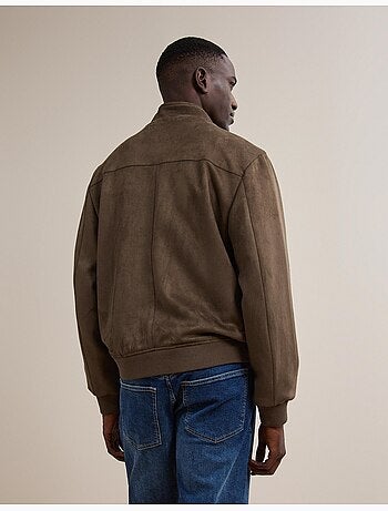 Giacca bomber effetto camoscio, mo fashion