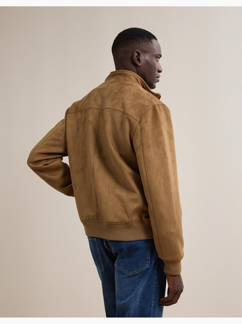 Giacca bomber effetto camoscio, mo fashion Marrone - Kiabi