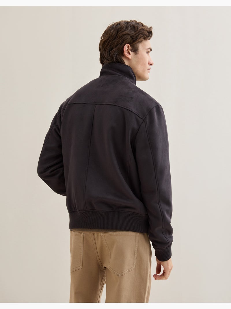 Giacca bomber effetto camoscio, MO Fashion Marrone - Kiabi
