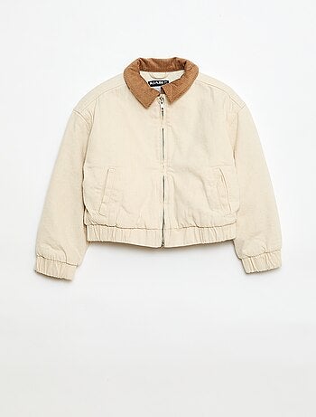 Giacca bomber in denim