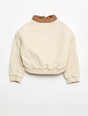 Giacca bomber in denim