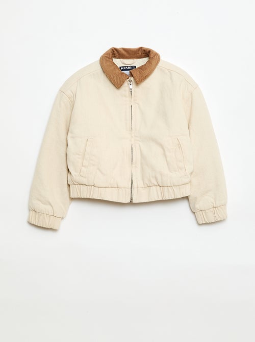 Giacca bomber in denim - Kiabi