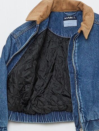 Giacca bomber in denim