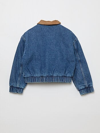 Giacca bomber in denim