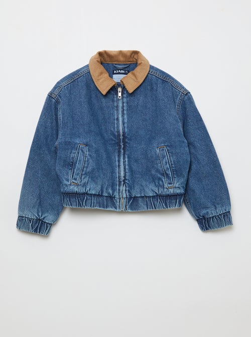 Giacca bomber in denim - Kiabi