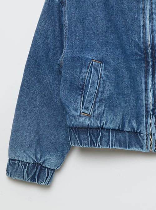 Giacca bomber in denim - Kiabi