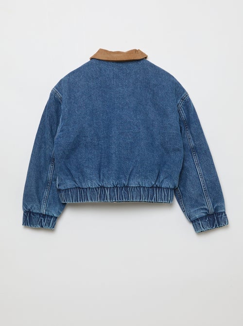 Giacca bomber in denim - Kiabi