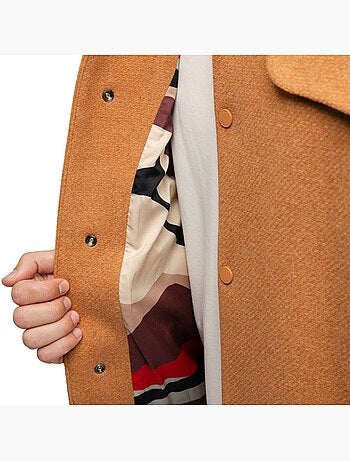 Giacca bomber in lana da uomo uomo gobi camel