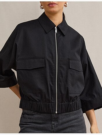 Giacca bomber in lino, mo fashion