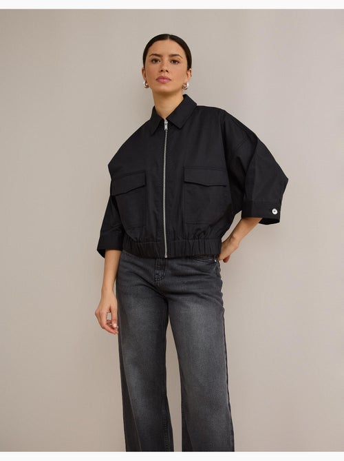 Giacca bomber in lino, mo fashion - Kiabi