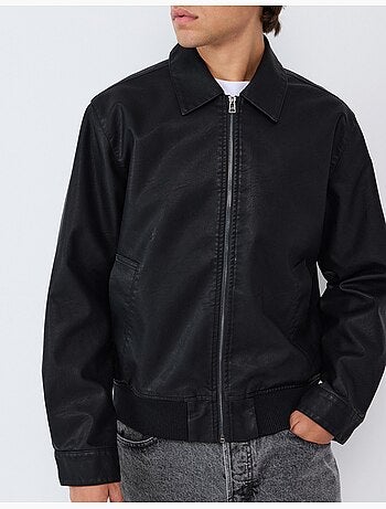 Giacca bomber in pelle, mo fashion
