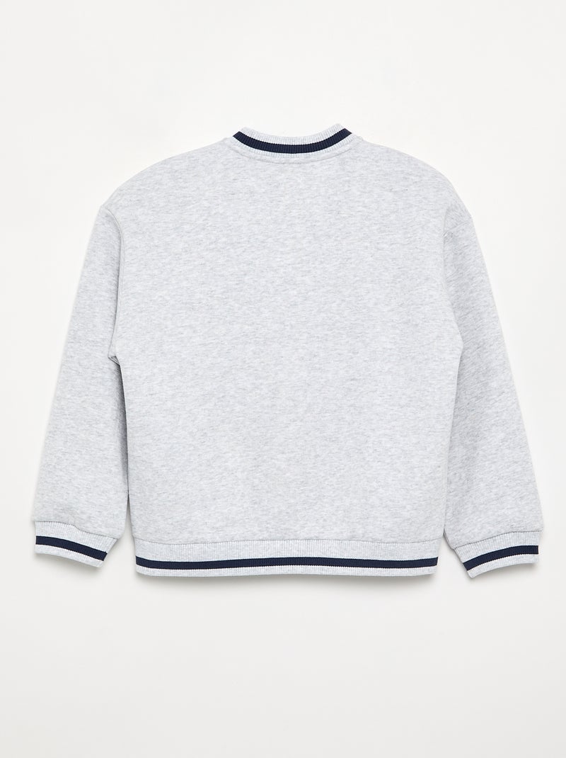 Giacca bomber in pile Grigio - Kiabi