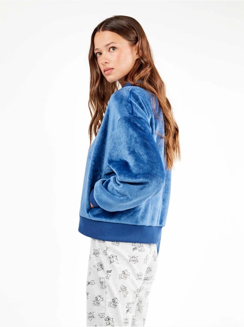 Giacca bomber in tessuto peluche - Kiabi