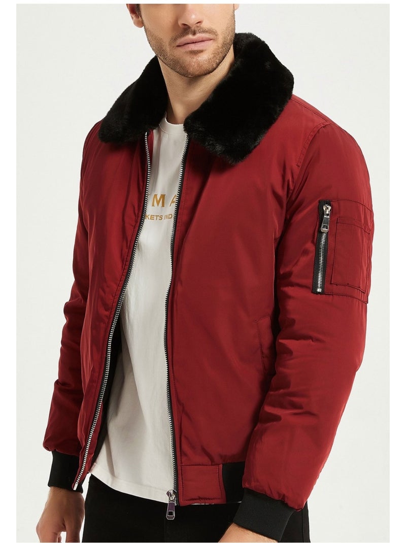 Giacca bomber Kebello Bordeaux - Kiabi