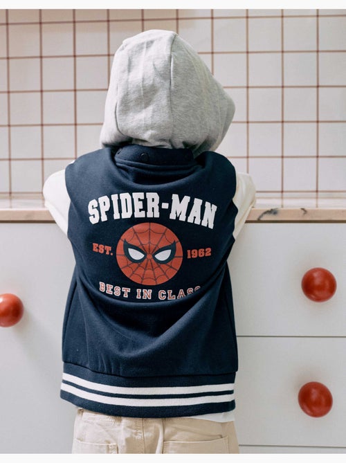 Giacca bomber spazzolata con cappuccio spider-man - Kiabi Giacca bomber spazzolata con cappuccio spider-man - Kiabi