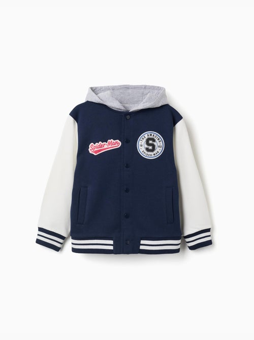 Giacca bomber spazzolata con cappuccio spider-man - Kiabi Giacca bomber spazzolata con cappuccio spider-man - Kiabi
