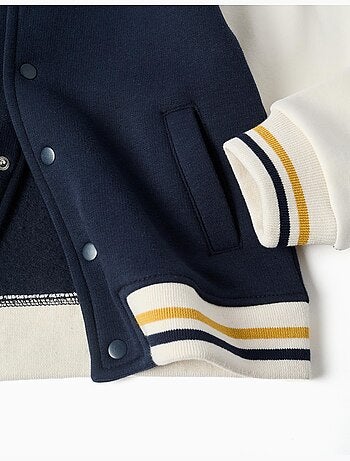 Giacca bomber spazzolata con stampa