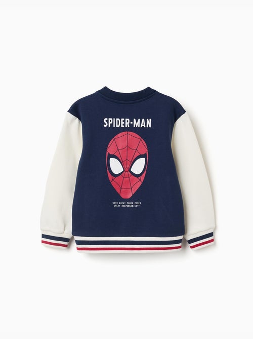 Giacca bomber spazzolata con stampe spider-man - Kiabi