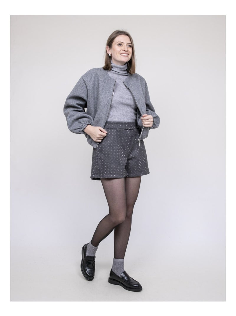 Giacca bombers UBELIA Grigio - Kiabi