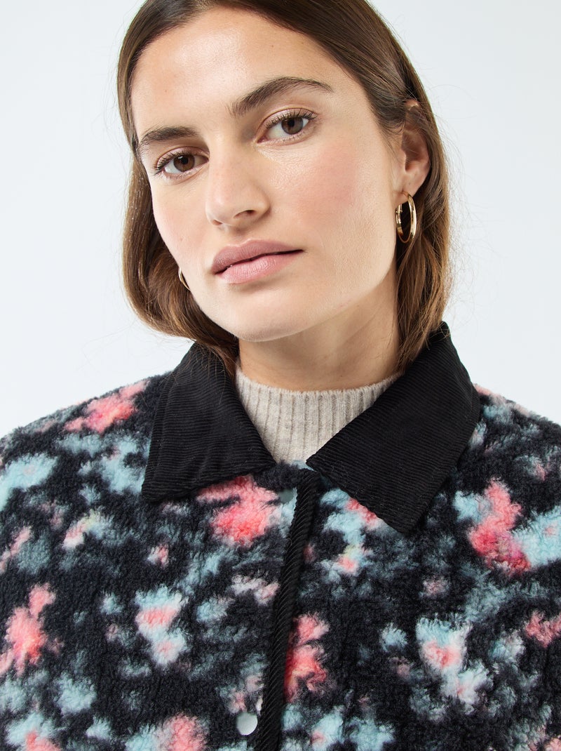 Giacca calda reversibile Kaki - Kiabi