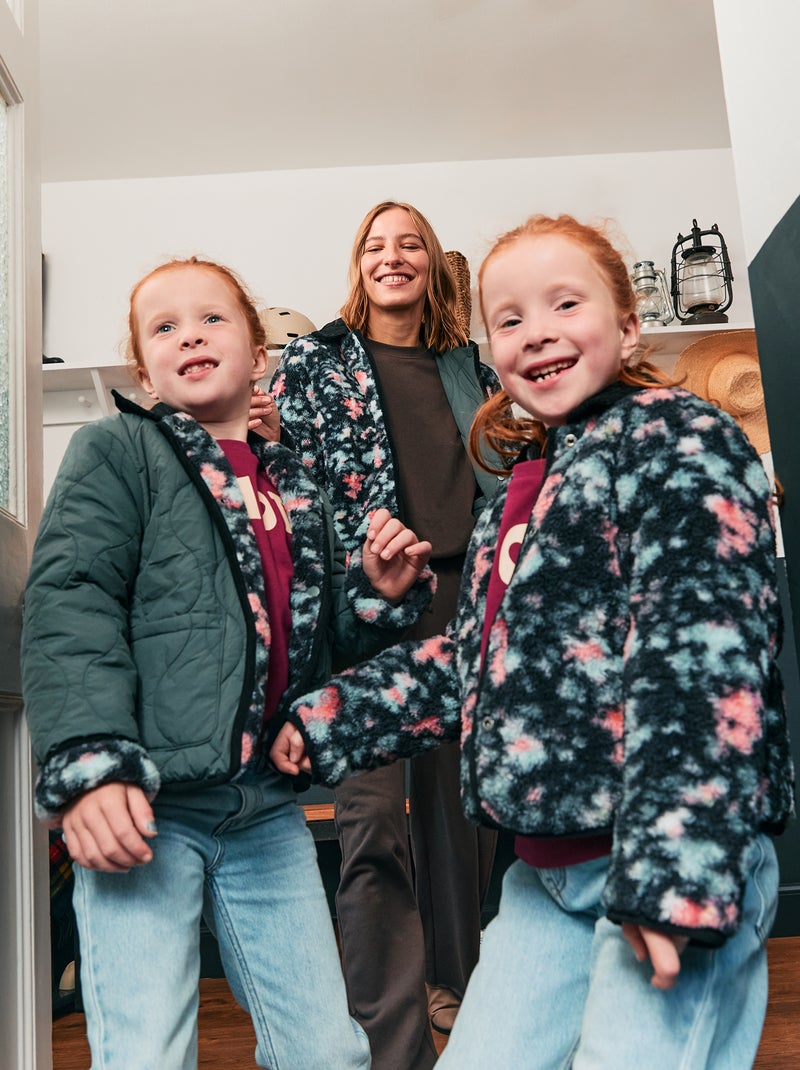 Giacca calda stile workwear reversibile Kaki - Kiabi