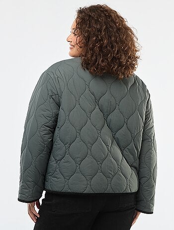 Giacca calda workwear reversibile con chiusura a bottoni a pressione