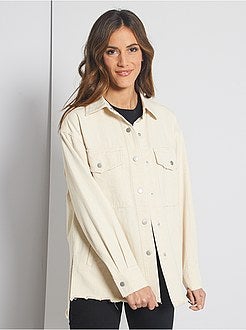 Giacca camicia in denim - Kiabi