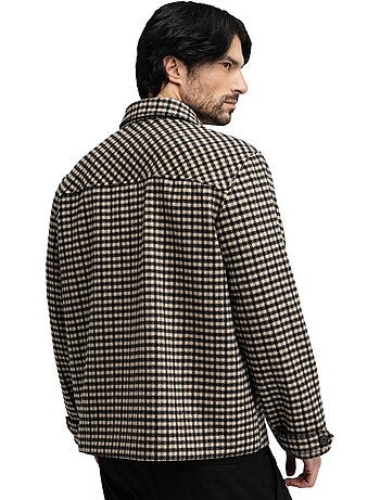 Giacca camicia in lana da uomo uomo taos transformation