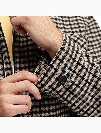 Giacca camicia in lana da uomo uomo taos transformation