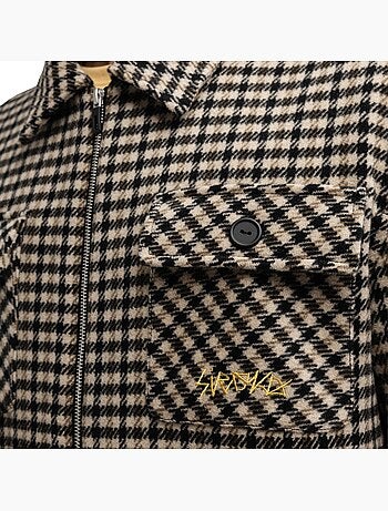 Giacca camicia in lana da uomo uomo taos transformation