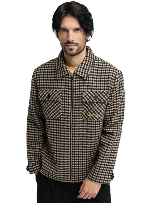 Giacca camicia in lana da uomo uomo taos transformation - Kiabi