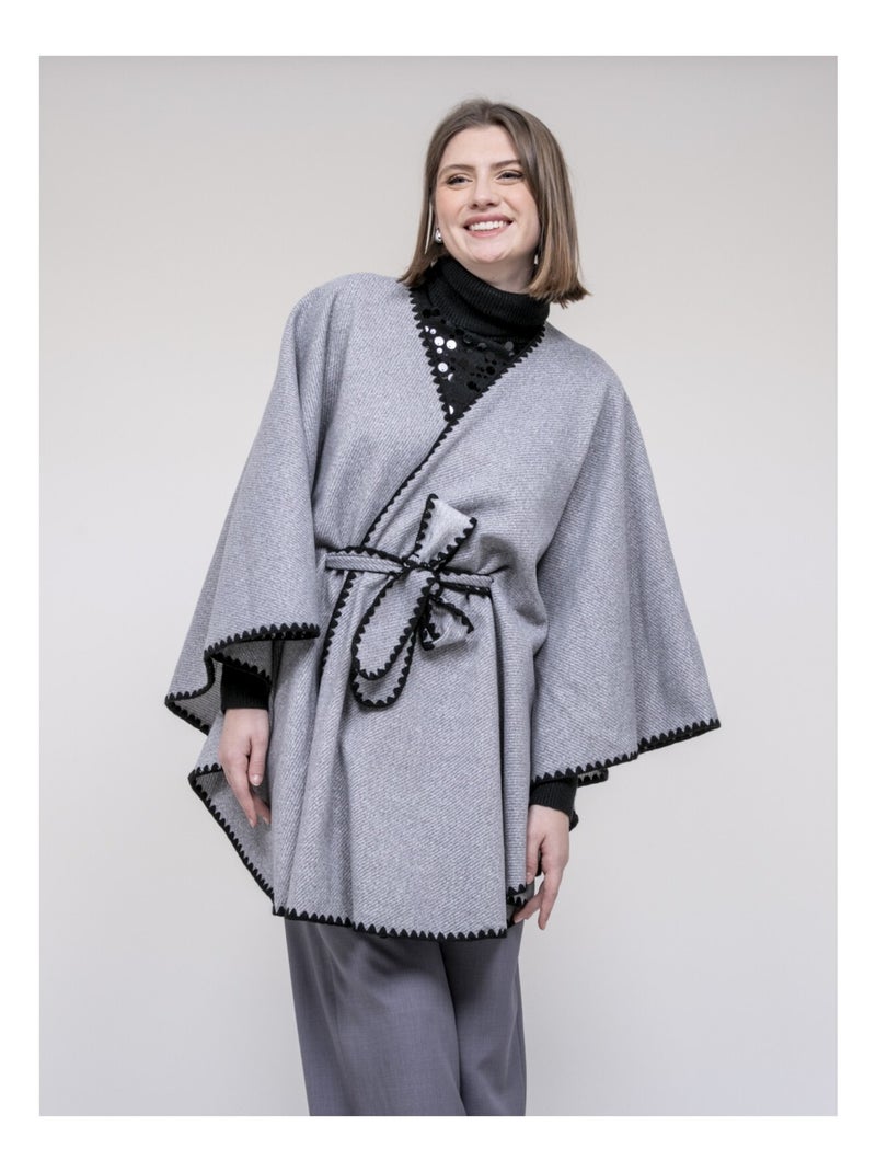 Giacca cape ULILA Grigio - Kiabi
