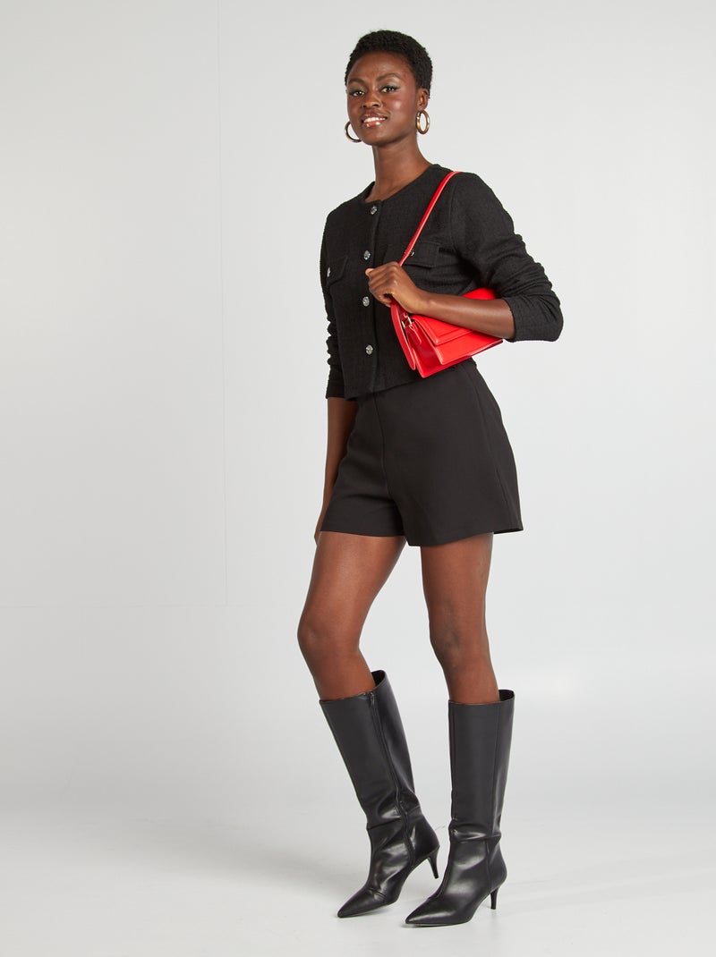 Giacca cardigan cropped 'JDY' nero - Kiabi