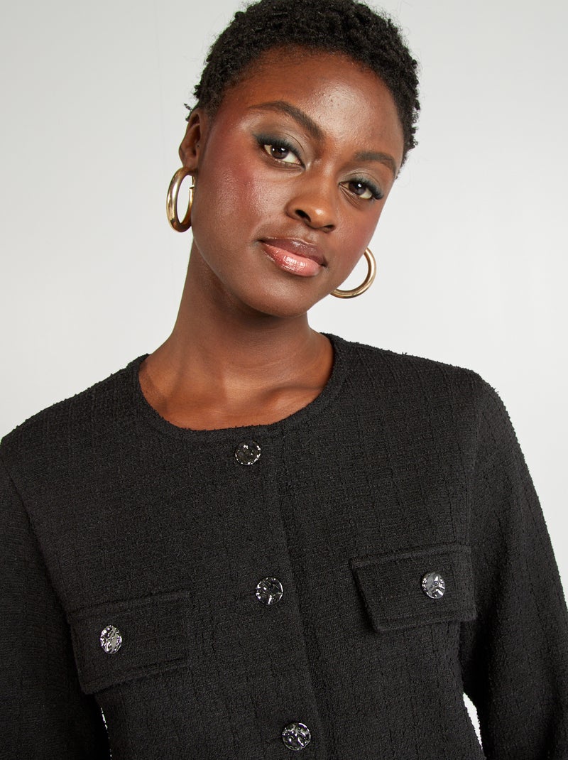 Giacca cardigan cropped 'JDY' nero - Kiabi