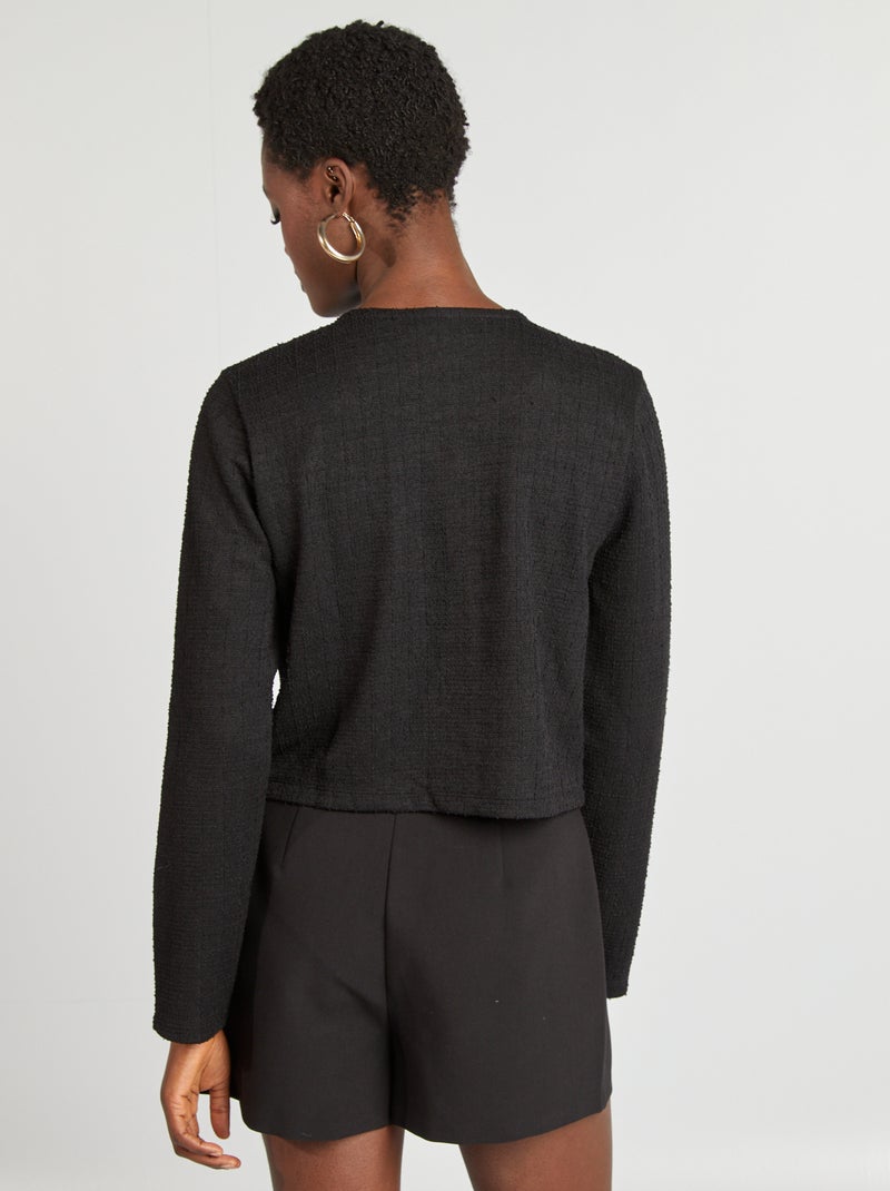 Giacca cardigan cropped 'JDY' nero - Kiabi