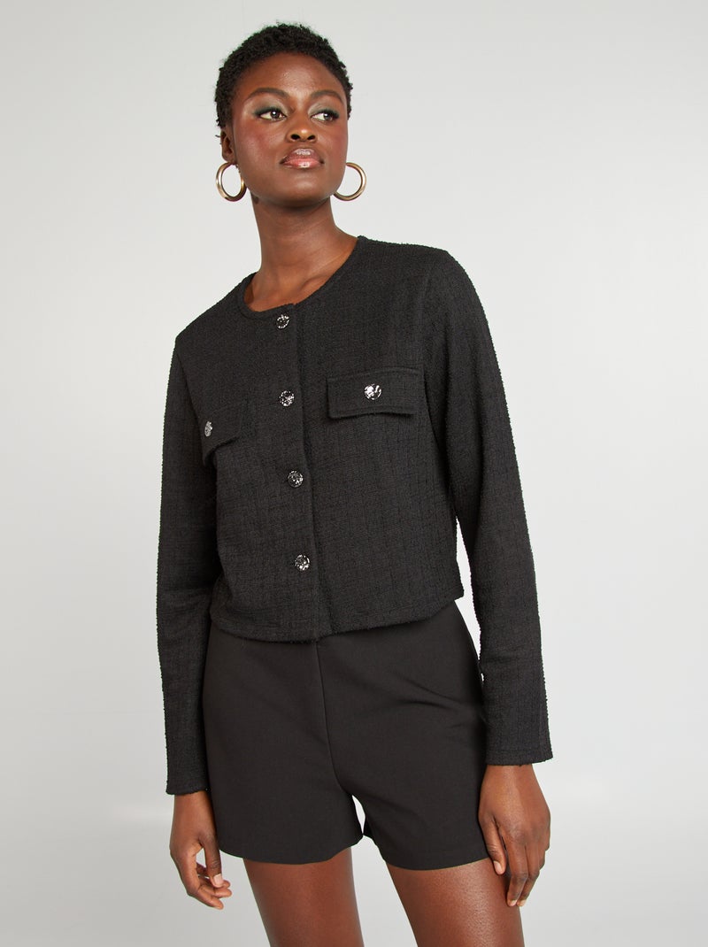 Giacca cardigan cropped 'JDY' nero - Kiabi