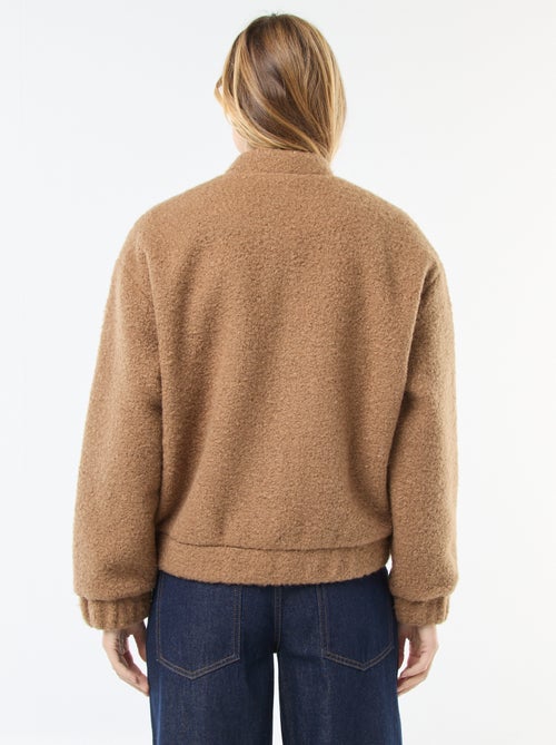 Giacca college effetto montone - Kiabi