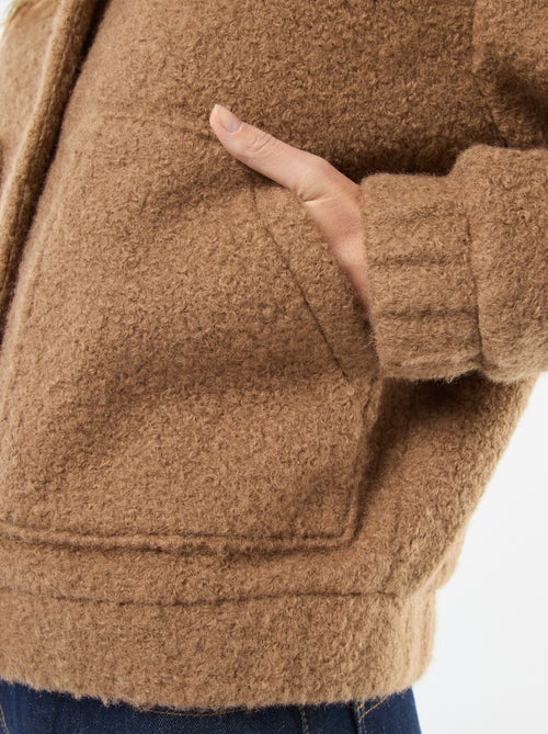 Giacca college effetto montone - Kiabi